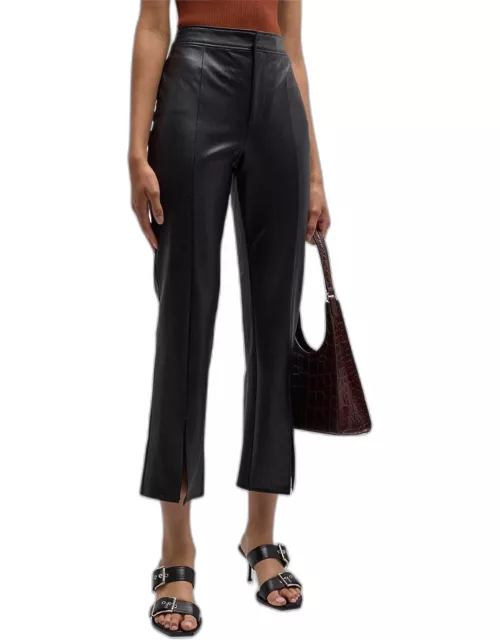 Mesa Cropped Faux-Leather Pant