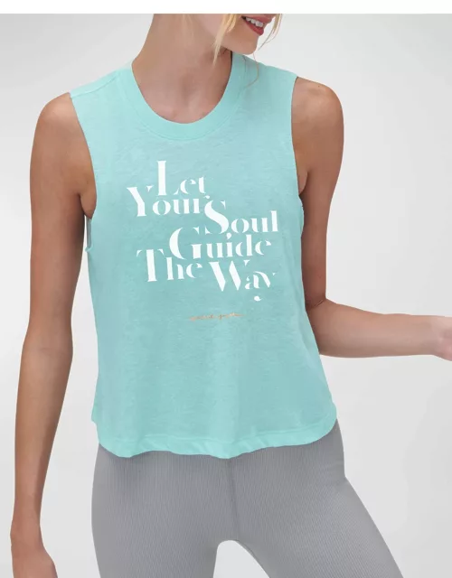 Let Your Soul Cropped Tank Top