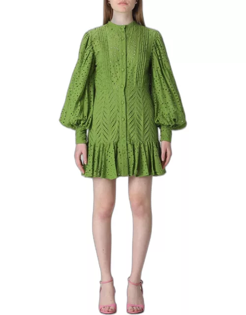 Dress WEILI ZHENG Woman colour Green