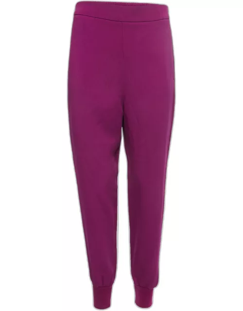 Stella McCartney Purple Crepe Jogger Pants