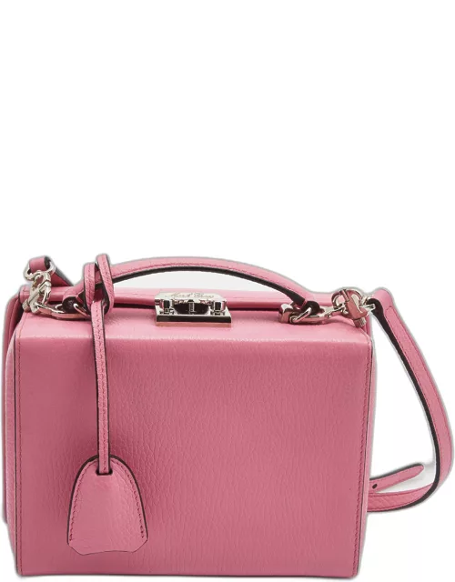 Mark Cross Light Pink Leather Grace Box Bag