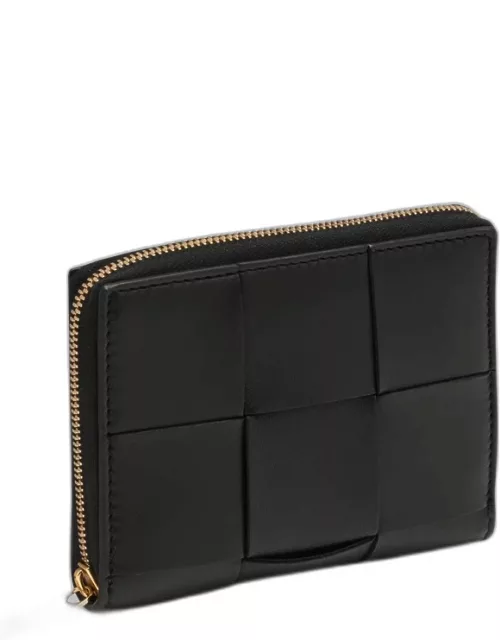 Black zipped wallet