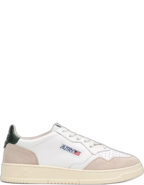 Medalist white/mount leather trainer