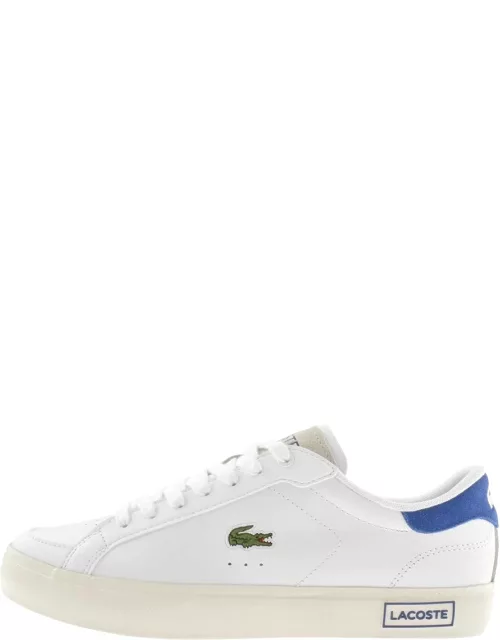 Lacoste Powercourt Leather Trainers White