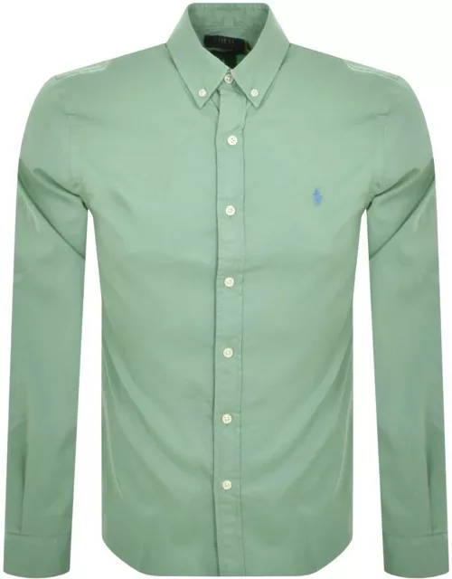 Ralph Lauren Slim Fit Long Sleeve Shirt Green