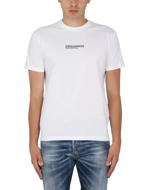 dsquared mini logo print t-shirt