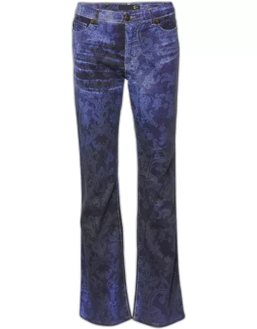 Just Cavalli Blue Ombre Denim Straight Leg Jeans