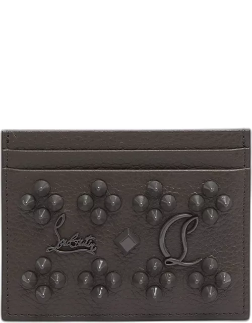 Kios Studded Leather Card Case