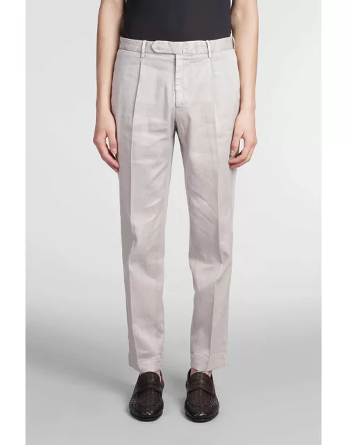 Santaniello Pants In Grey Linen