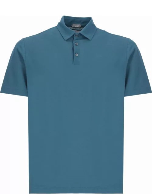 Zanone Cotton Three-button Polo Shirt