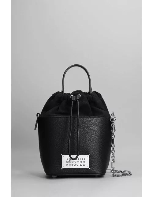 Maison Margiela Hand Bag In Black Leather