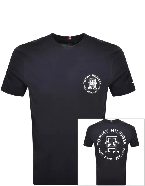 Tommy Hilfiger Monogram T Shirt Navy