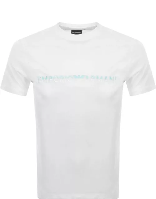 Emporio Armani Short Sleeved Logo T Shirt White