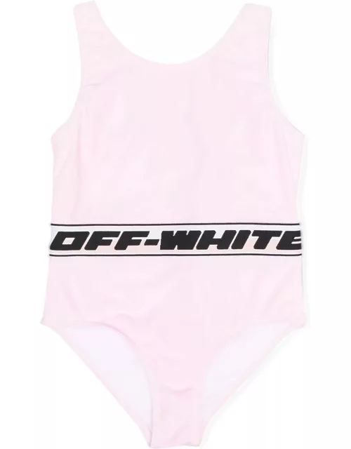 off-white logo band swimsuit