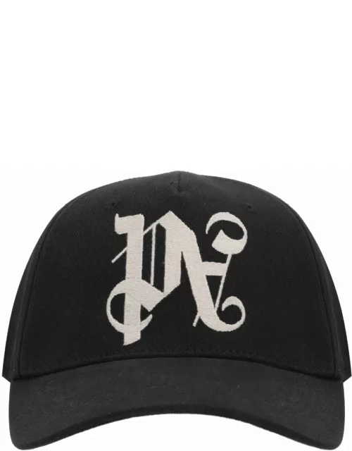 Black baseball cap with PA monogra