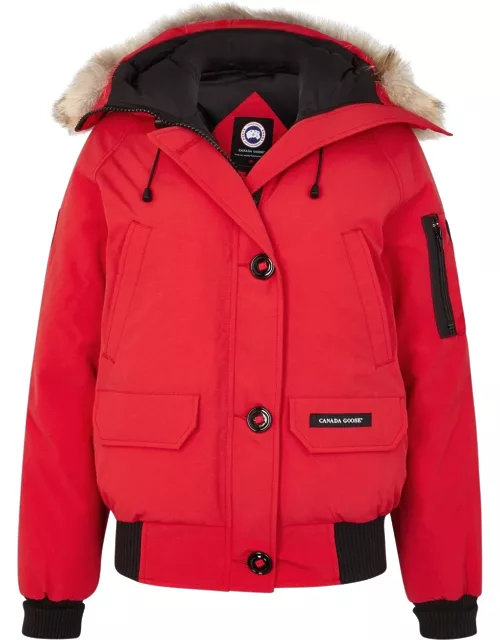 Canada Goose Chilliwack Red Fur-trimmed Arctic-Tech Jacket