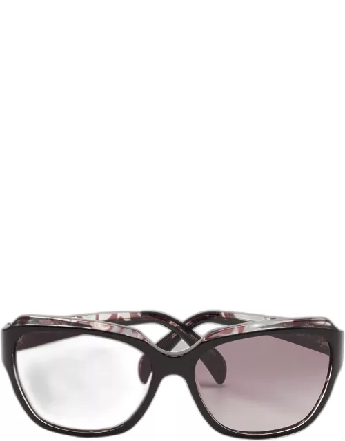 Emilio Pucci Black/Grey Gradient EP686S Rectangle Sunglasse
