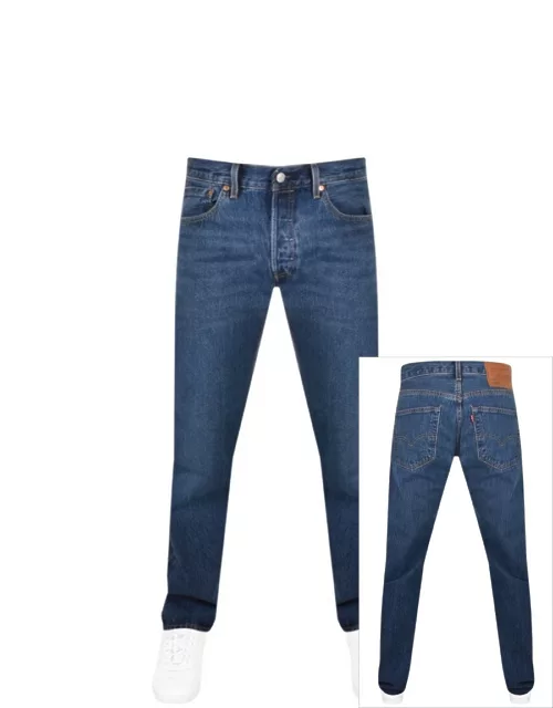 Levis 501 Original Fit Jeans Mid Wash Blue