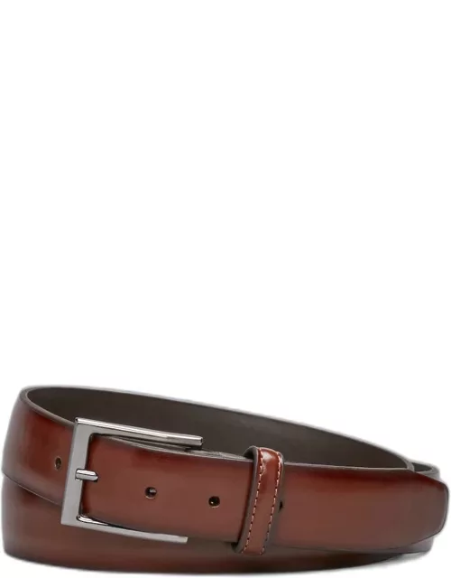 Men's Florsheim Francisco Leather Belt, Brown