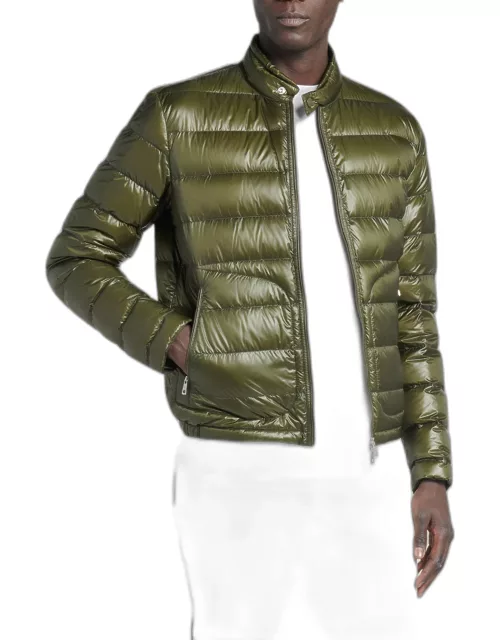 Men's Acorus Nylon Puffer Moto Jacket