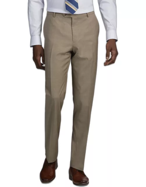 JoS. A. Bank Men's Traveler Collection Tailored Fit Suit Separates Pants, Tan