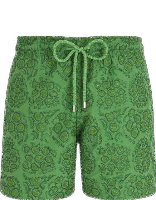 Men Swimwear Embroidered 2015 Inkshell - Limited Edition - Swimming Trunk - Mistral - Green
