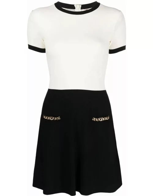 Valentino Black and White Short Dress VLOGO