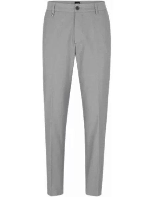 Slim-fit pants in a cotton blend- Dark Grey Men's Casual Pant