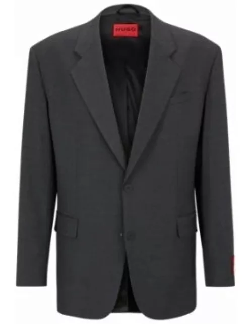 Single-breasted jacket in performance-stretch fabric- Dark Grey Men's Sport Coat