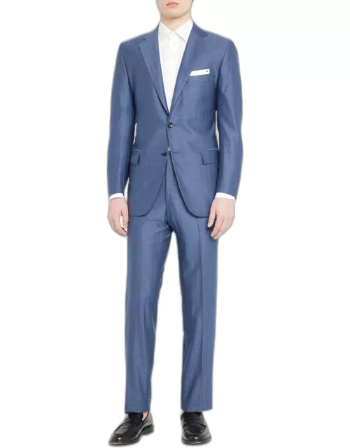 Men's Wool-Cashmere Herringbone Suit