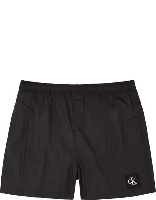 Calvin Klein Logo Shell Swim Shorts - Black