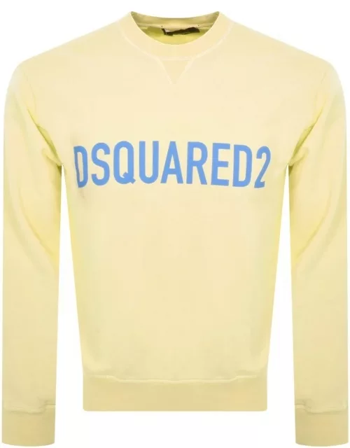 DSQUARED2 Logo Sweatshirt Yellow