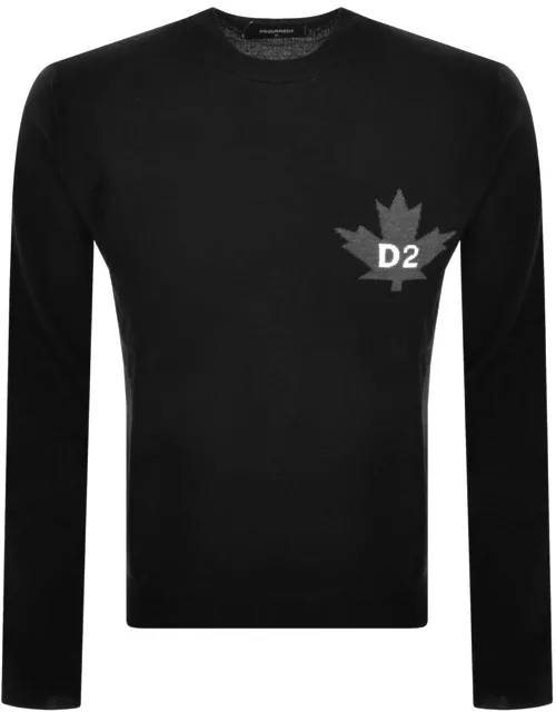 DSQUARED2 Logo Knit Jumper Black