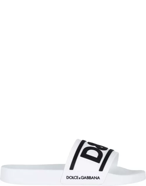 Dolce & Gabbana Slide Logo Sandal