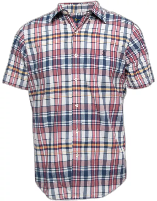 Polo Ralph Lauren Multicolor Plaided Cotton Half Sleeve Shirt