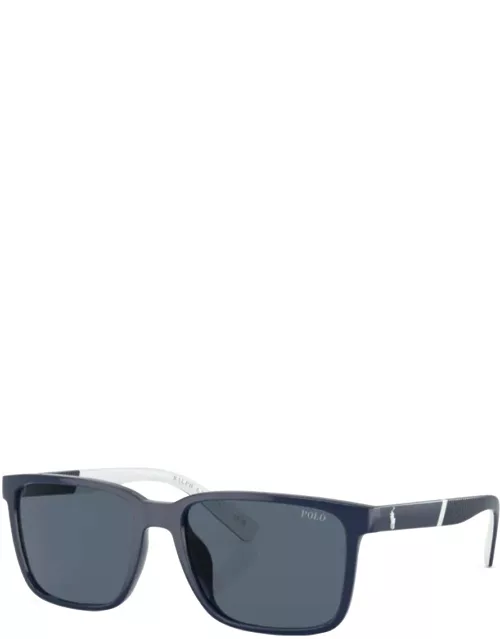 Ralph Lauren Polo Player Sunglasses Blue