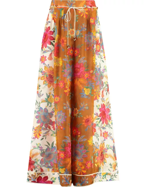 Zimmermann Floral Silk Trouser