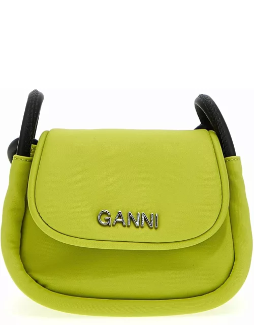 Ganni Knot Mini Flap Over Crossbody Bag