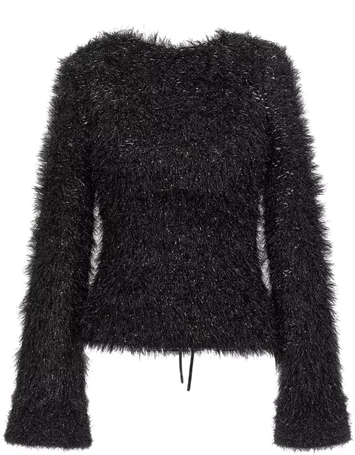 Victoria Beckham Cut-out Lurex Sweater