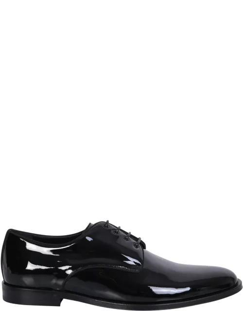 Dolce & Gabbana Lace-up Derbies In Patent Leather