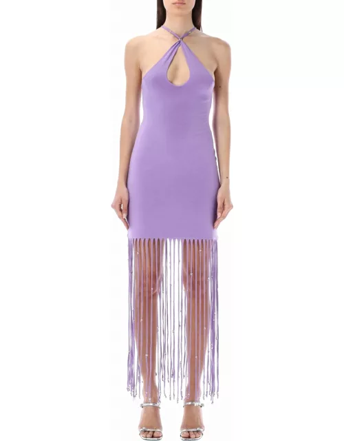Rotate by Birger Christensen Elea Fringed Maxi Dres