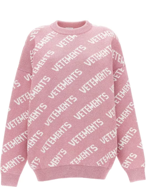 VETEMENTS Lurex Monogram Sweater