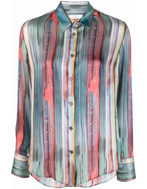 PS by Paul Smith Printed Long Sleeves Shirt