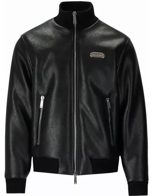 Dsquared2 Foux Shearling Bomber Jacket