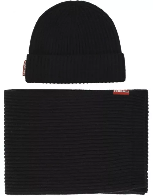 Dsquared2 Hat And Scarf Set