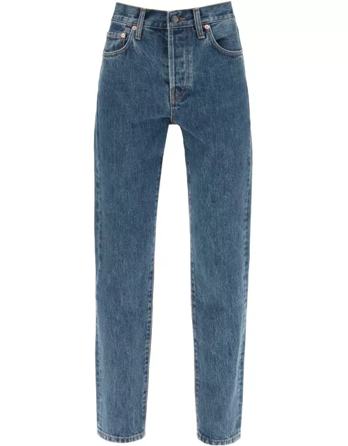 WARDROBE. NYC slim jeans with acid wash