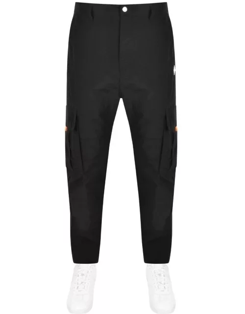 Marcelo Burlon Cross Nylon Cargo Trousers Black