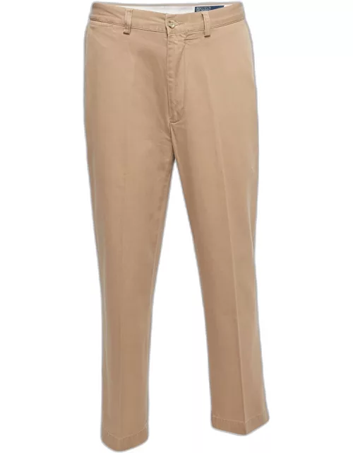Polo Ralph Lauren Beige Cotton Twill Chino Trousers