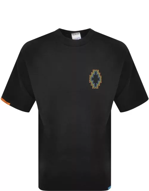 Marcelo Burlon Stitch Cross T Shirt Black