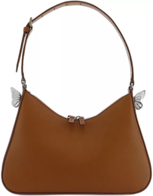 Mariposa Zip Leather Hobo Bag